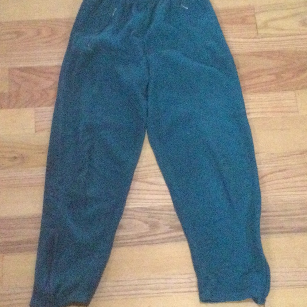 LLBean Winter Warming Pants.  Teal, Sz M, 100% Polyester Excellent Condition.